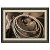 Horseback Cowgirl's Lasso Framed Canvas