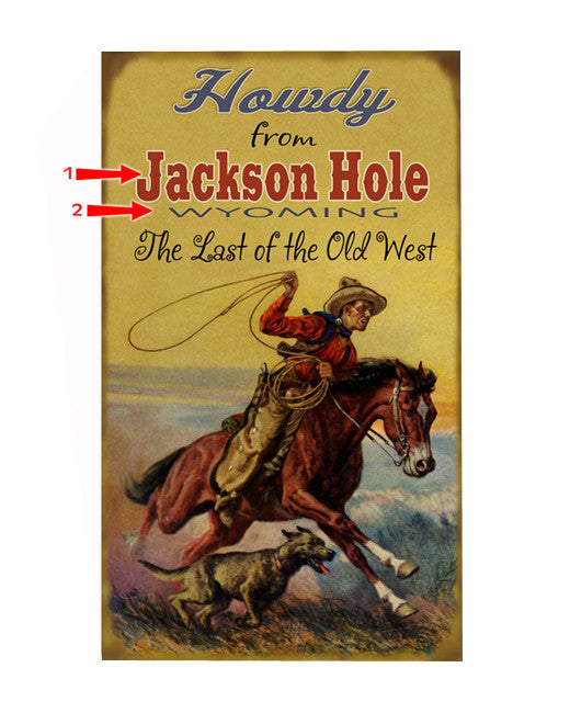 Howdy from . . .The Last of the Old West Sign
