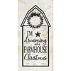 Farmhouse Christmas Wood Sign
