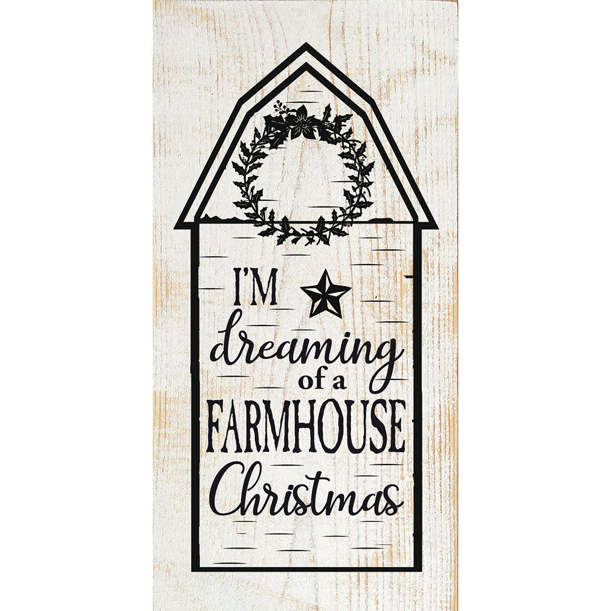 Farmhouse Christmas Wood Sign