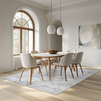 Bisbee Diamonds Blue Rug - 2 x 8