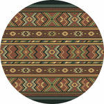 Star Eagle Adobe Rug - 8 Ft. Round