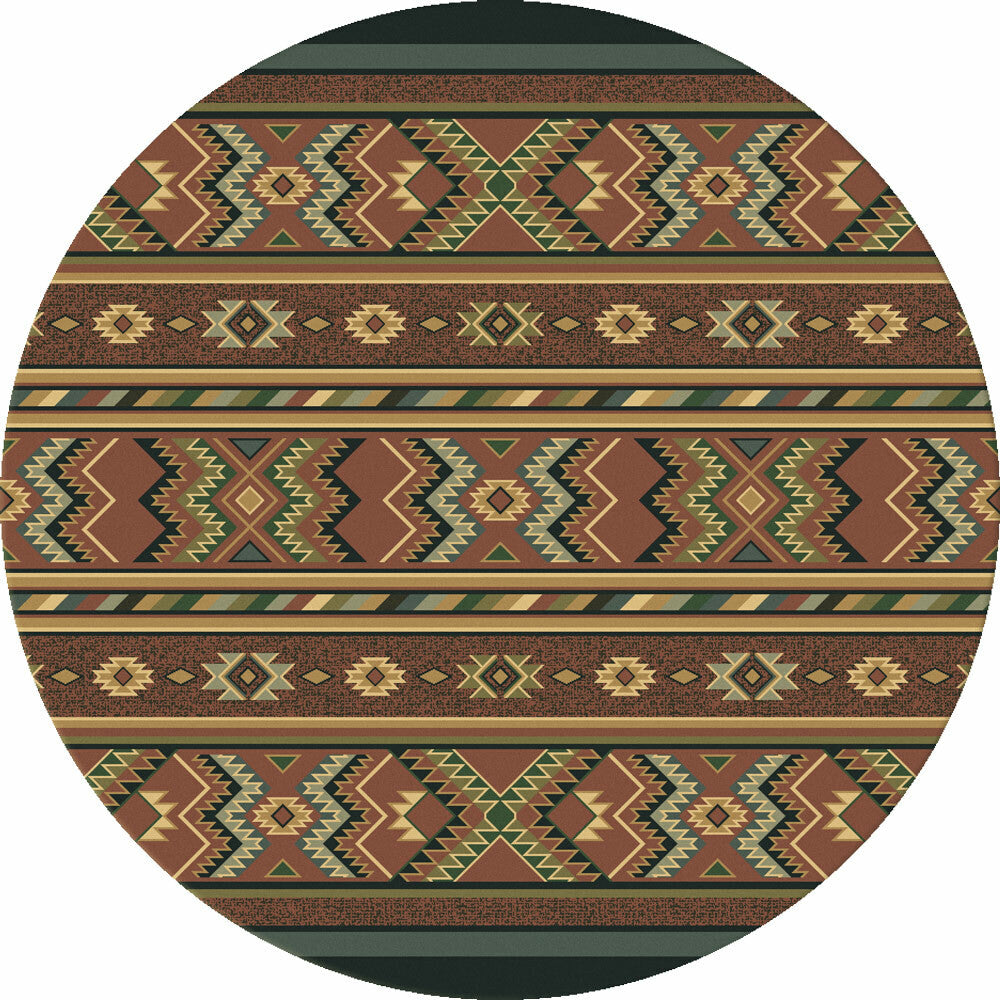 Star Eagle Adobe Rug - 8 Ft. Round