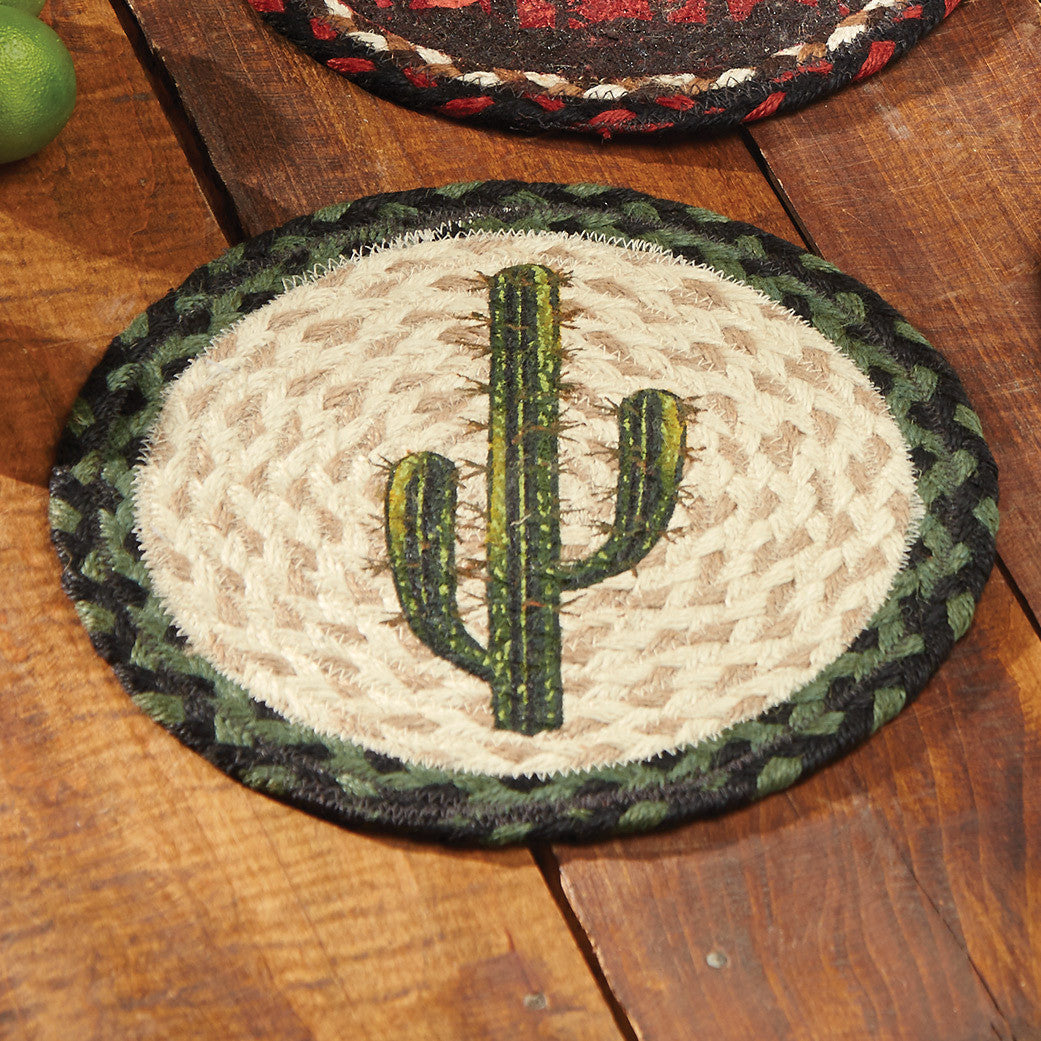 Valley Cactus Jute Trivet- Set of 3