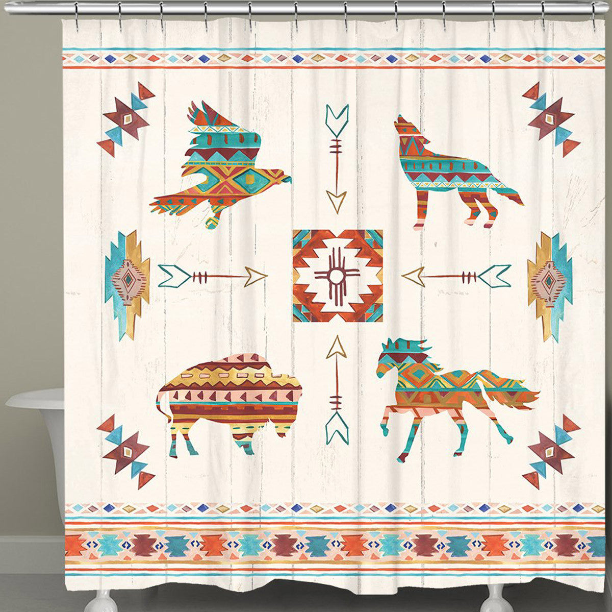 Southwest Animals Shower Curtain - OUT OF STOCK UNTIL 09/30/2026