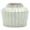 Etched Terracotta Garden Vase - Short