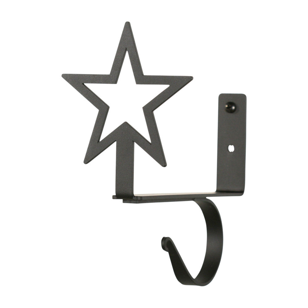 Open Star Curtain Shelf Brackets Pair