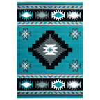 Star Vision Turquoise Rug - 8 Ft. Round