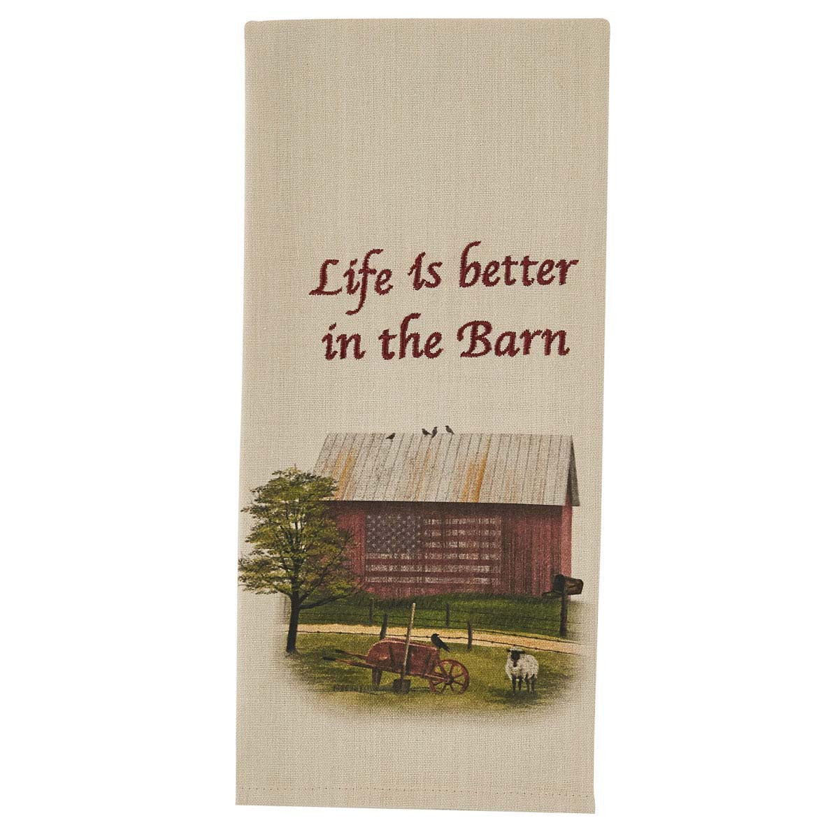 Rustic Farm Life Dishtowels - Set of 4