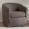 Colton Swivel Chair - Chocolate