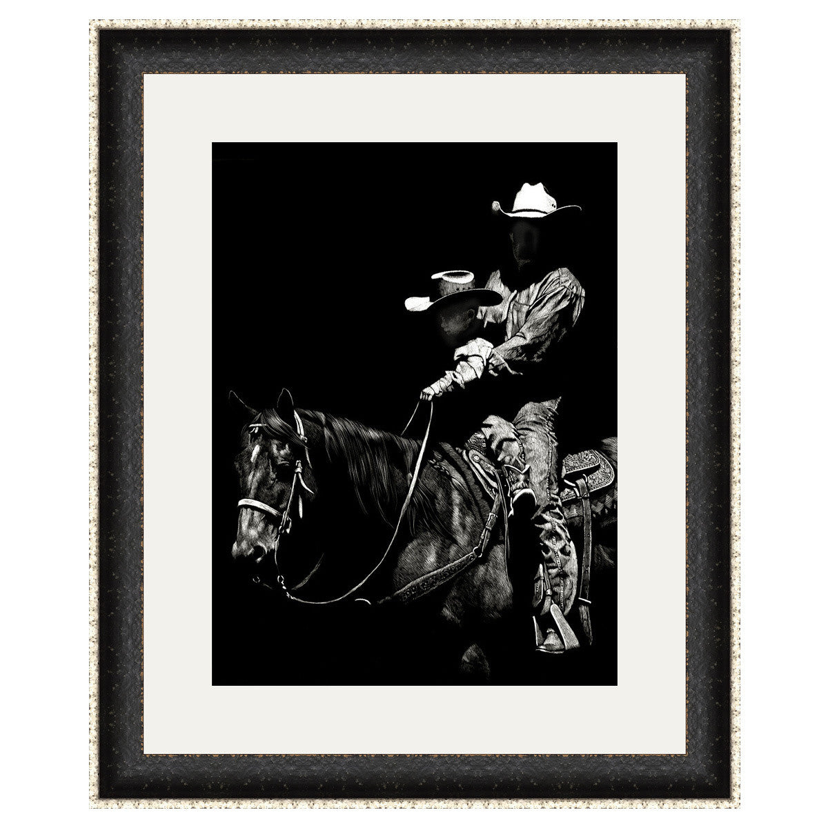 Father & Son Cowboys Framed Art