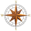 Hand-Carved Teak Compass Wall Art