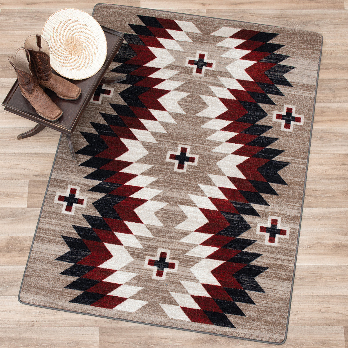 Crimson Vista Rug - 4 x 5