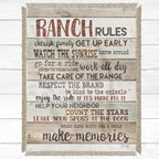 Rules at the Ranch Throw Blanket - Small