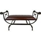 Double Vanity Bench - Posse & Antique Brown