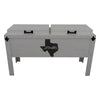 Houston Texas Double Cooler - White
