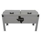 Houston Texas Double Cooler - White