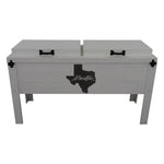 Houston Texas Double Cooler - White
