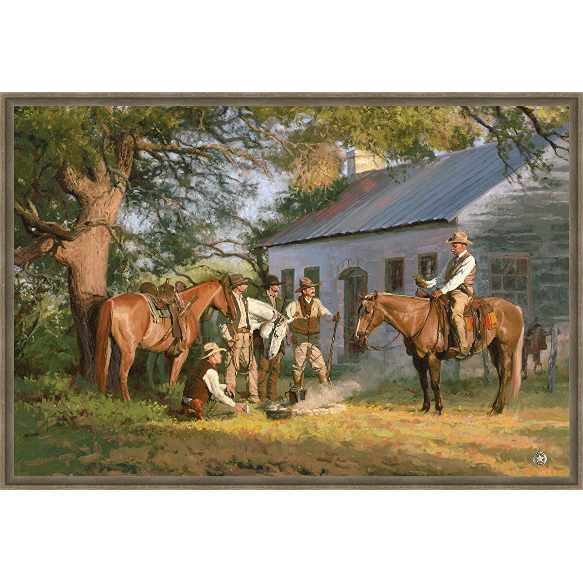 Texas Ranger Framed Canvas