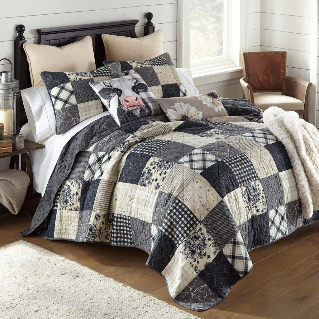 Dark Prairie Quilt Bed Set - Cal King