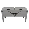 Longhorn Face Double Cooler - White