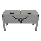 Longhorn Face Double Cooler - White