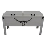 Longhorn Face Double Cooler - White