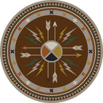 Muroc Arrows Rug - 8 Ft. Round