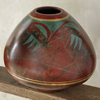 Red Sky Clay Pottery Vase