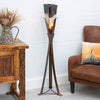 Eliza Floor Lamp with Titan Glass Shade - Medium