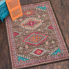 Desert Dance Turquoise Rug - 8 x 11