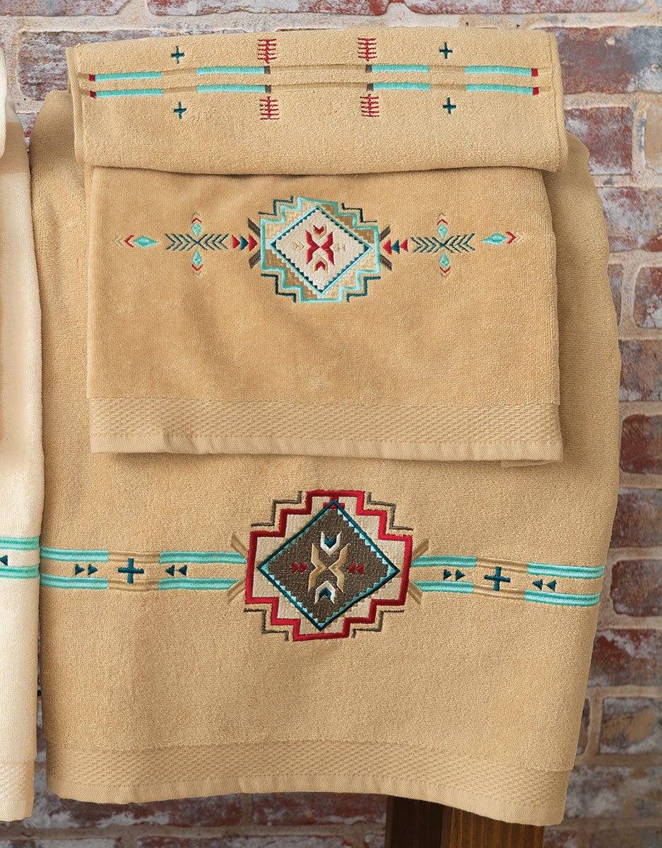 Diamond Creek Beige Towel Set (3 pcs) - OUT OF STOCK UNTIL 09/01/2026