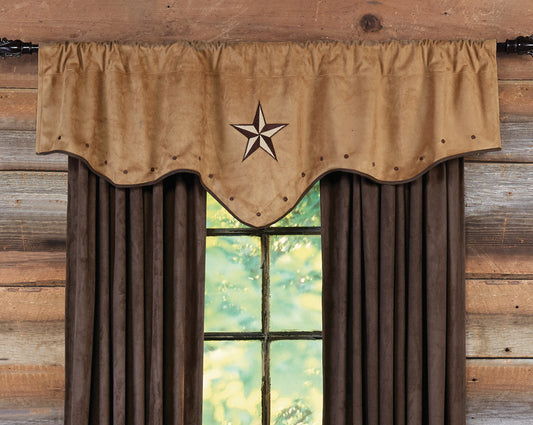 Starlight Trails Adobe Star Valance