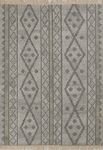 Rustic Rawhide Gray Rug - 9 x 12