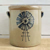 Country Windmill Half-Gallon Crock