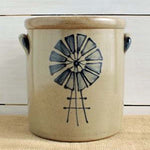 Country Windmill Half-Gallon Crock