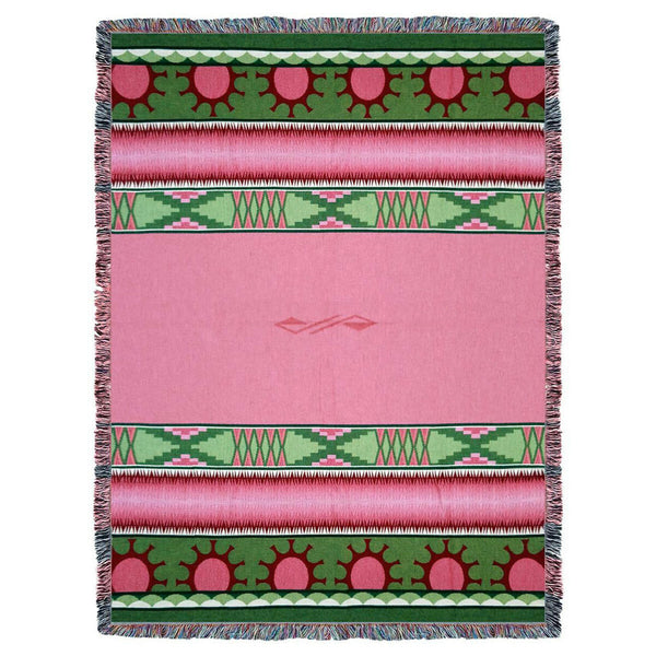 Concho Springs Rose Tapestry Throw