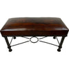Fernando Iron Bench - Calf Roper & Antique Brown