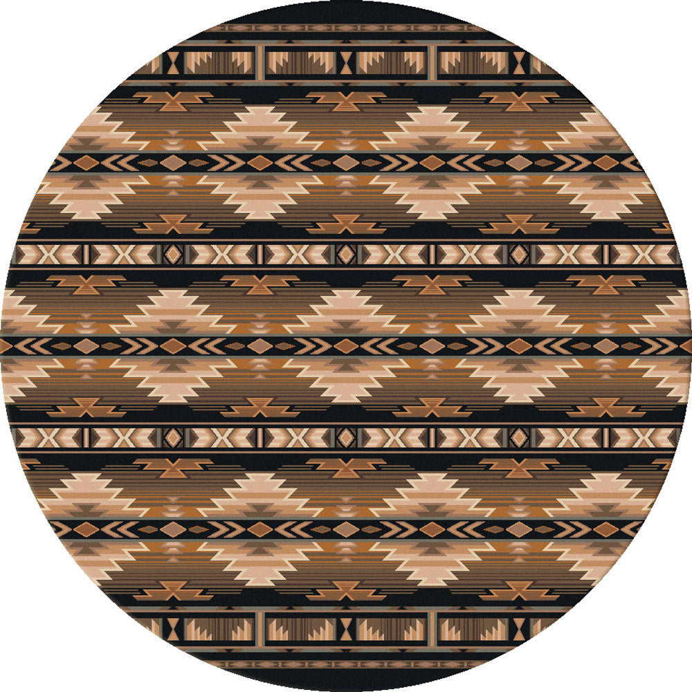 Rio Rancho Brown Rug - 8 Ft. Round