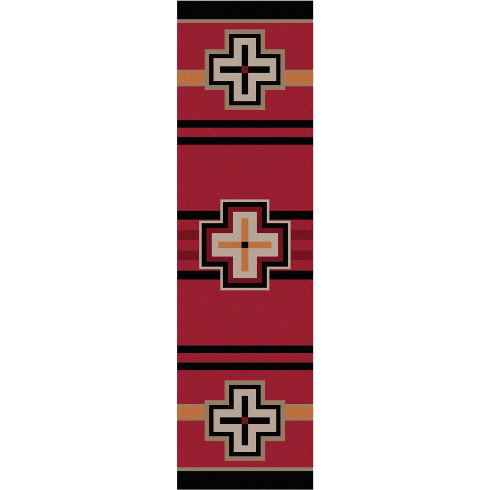 Bounty Red Southwestern Rug - 2 x 8