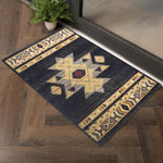 Outlaw Oasis Black Rug - 2 x 3