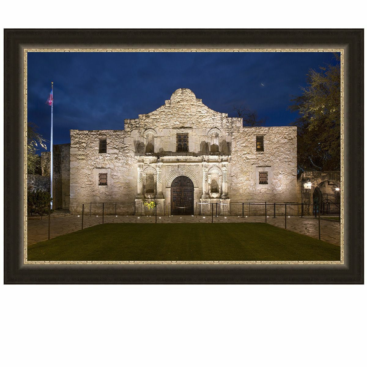Night at the Alamo Framed Art