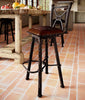 Coronado Iron Barstool with Back - Colonial Brown