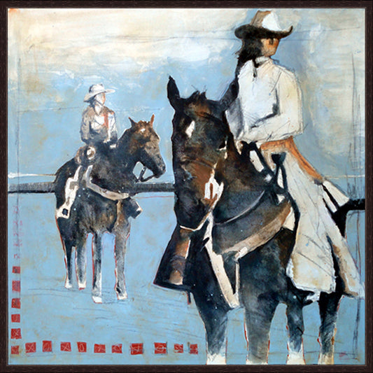 Rancher Couple Canvas Art