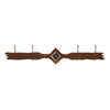 Diamond Copper Berry Concho 4 Hook Coat Rack