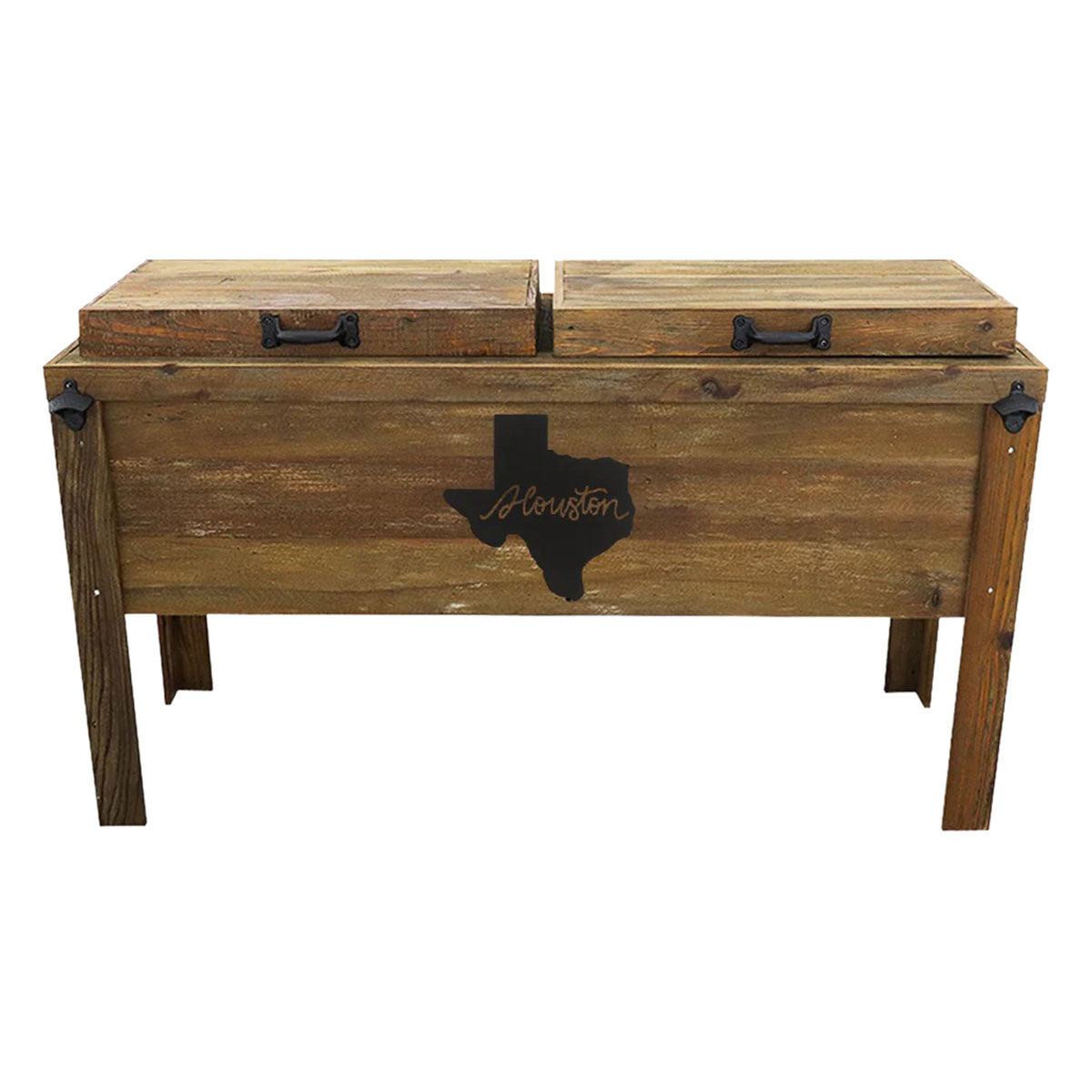 Houston Texas Double Cooler - Walnut