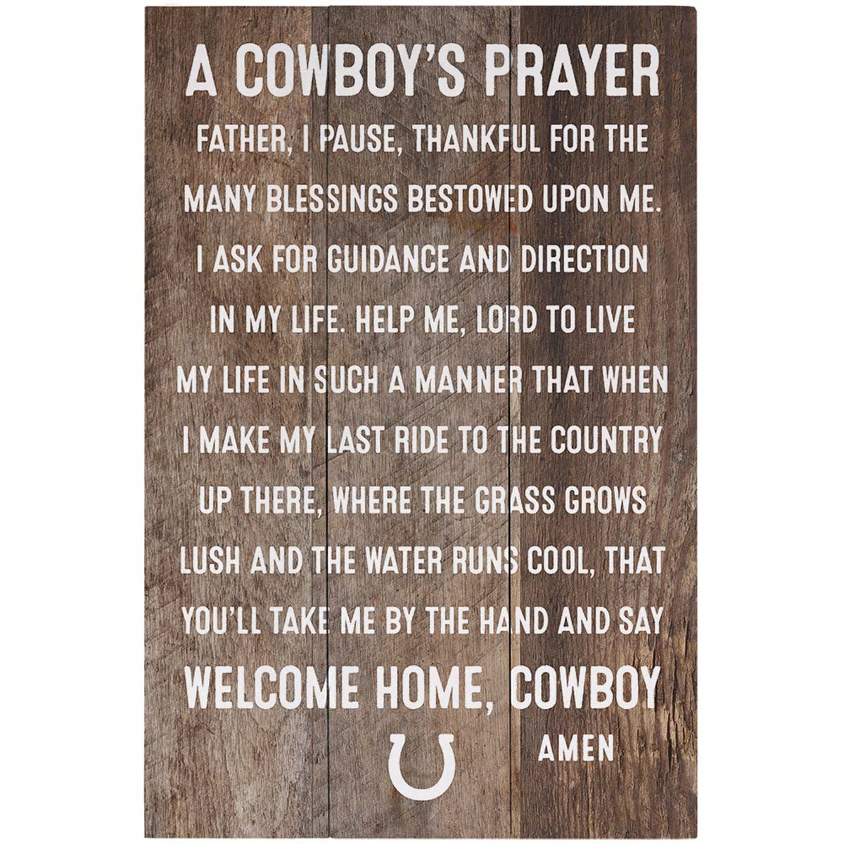 Cowboy's Blessing Wall Art
