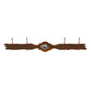 Sun Burst Concho 4 Hook Coat Rack