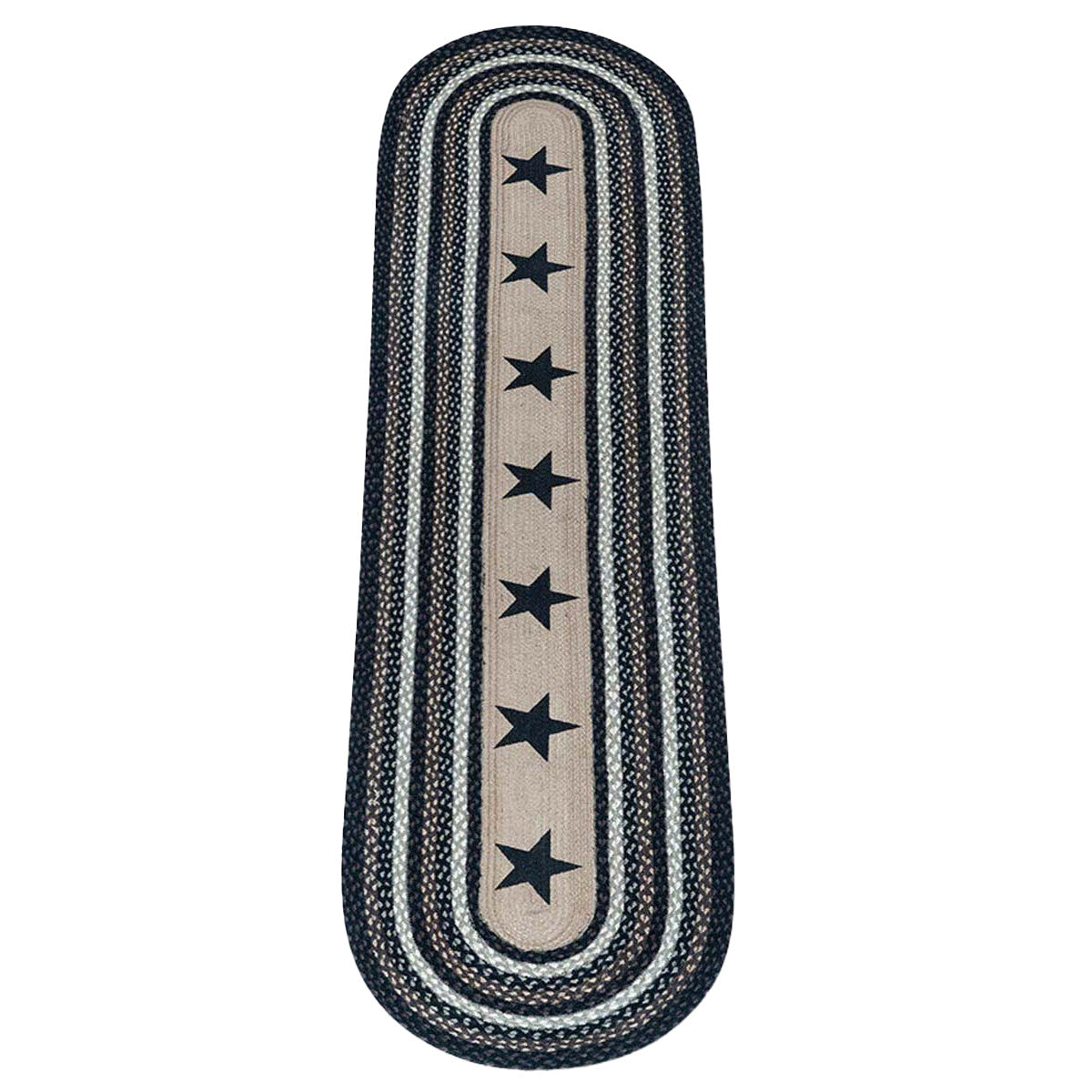 Midnight Sky Braided Rug - 2 x 8