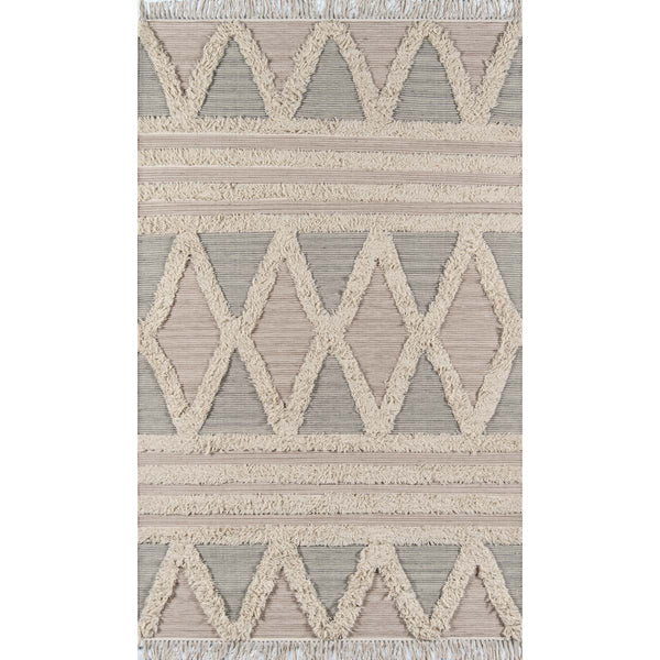Tribal Luxe Wool Rug - 3 x 5